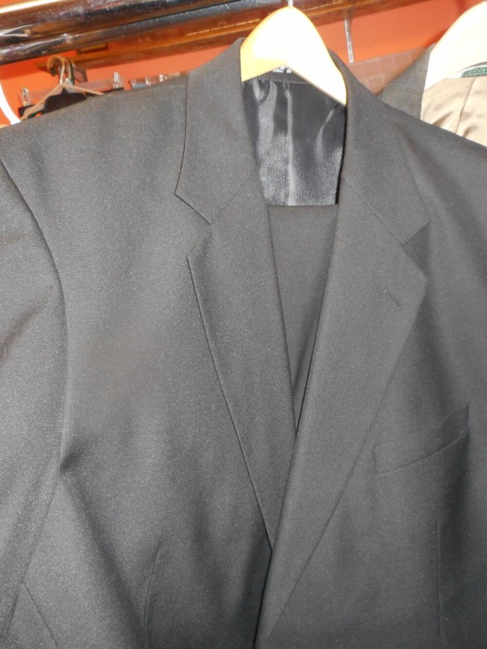 GEORGE - Men’s Suit, jacket & pants, BLACK 46R